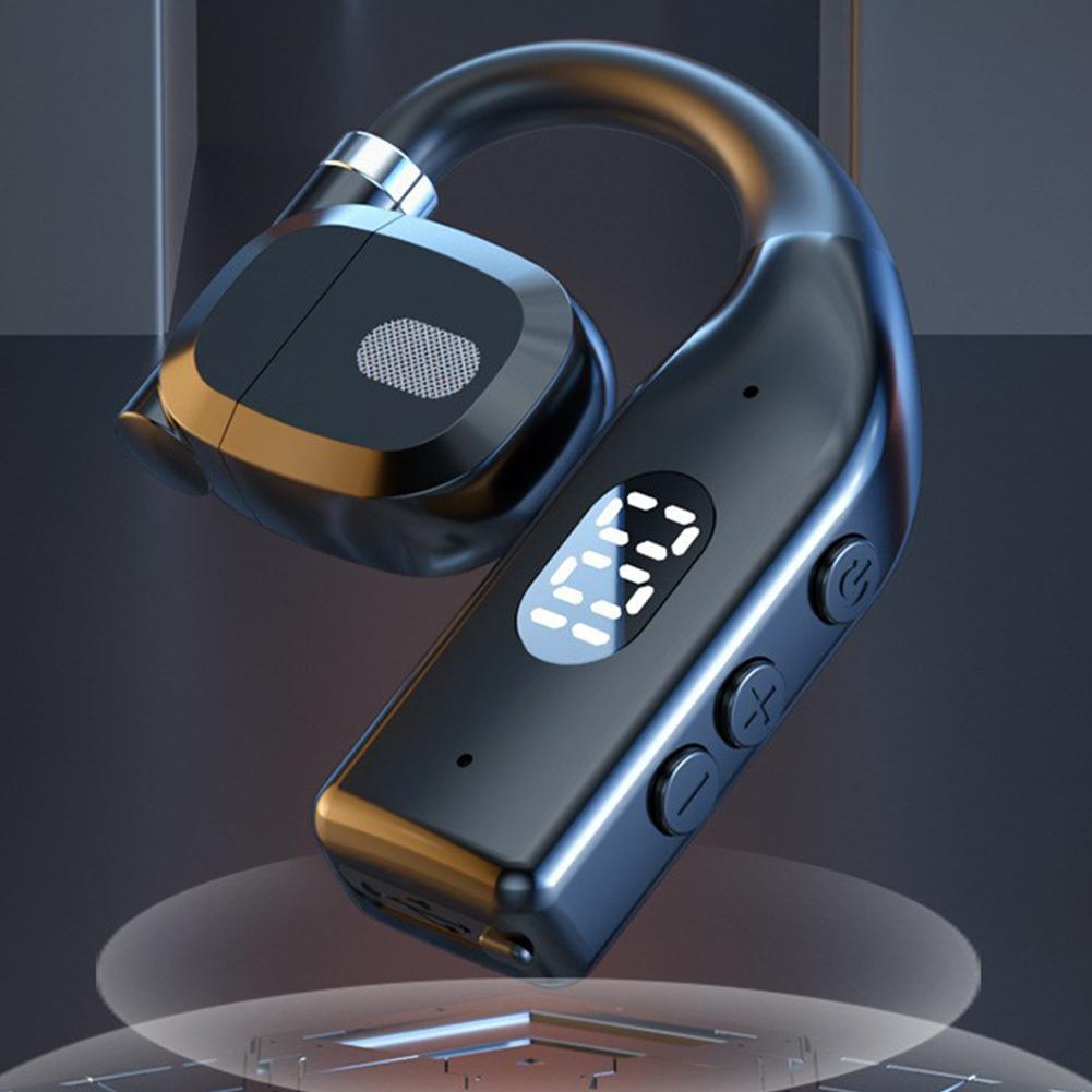 Sports Earphone Hook - Bluetooth 5.4 ワイヤレスヘッドホン 180 ° 回転式ビジネスヘッドセット