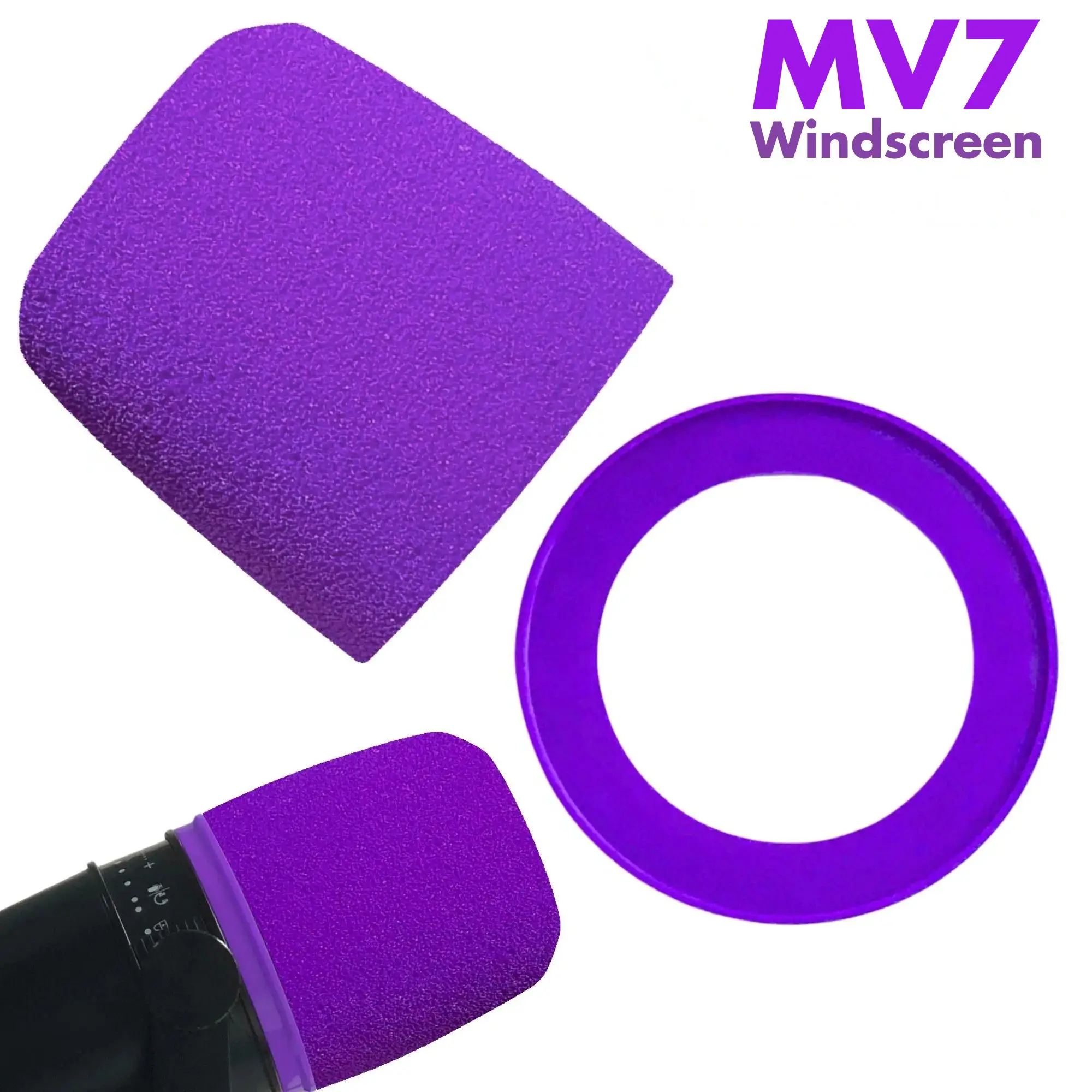 Shure Mic Mv7 - MV7 フォーム Shure MV7、MV7i、MV7+、MV7X マイク用フォーム ウインドスクリーン