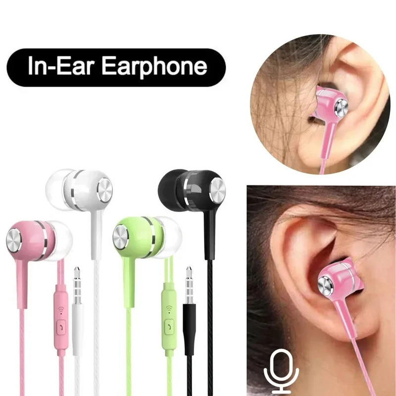 Noise Cancelling Headphone - 1/2/3/4 個 3.5 ミリメートル有線イヤホンインイヤーヘッドセット HD マイク付き
