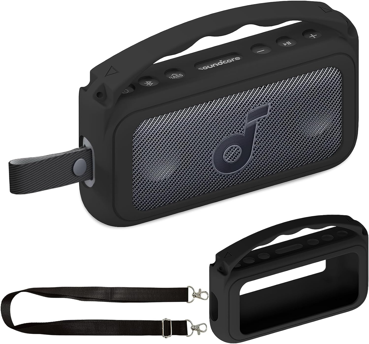 Anker Speaker Soundcore Motion+ - ANKER-シリコンハンドル保護カバー,Hi-Fi,ポータブルスピーカー,サウンドコア300に適しています,ケースのみ