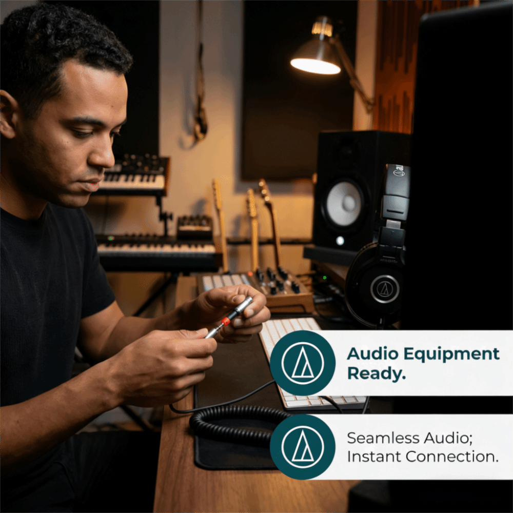 Audio Technica Headphone Ath-M50X - プラグアンドプレイ 2.5mm から 3.5mm アダプター コンバーター