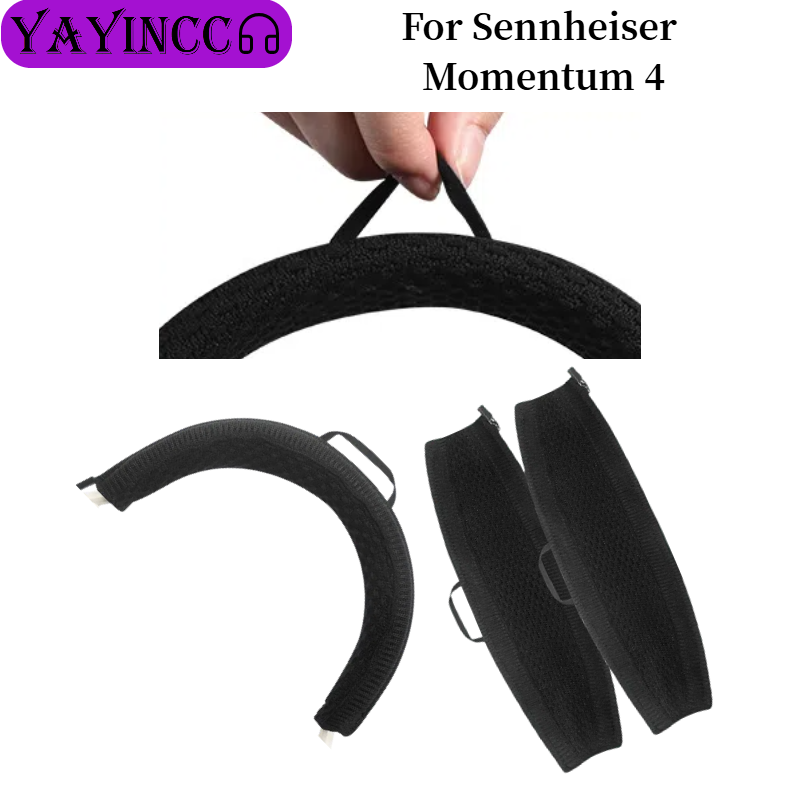 Sennheiser Headphone Momentum 4 - 新製品ニット生地ジッパーヘッドビーム保護カバーゼンハイザー Momentum 4 ヘッドフォン完璧な適応