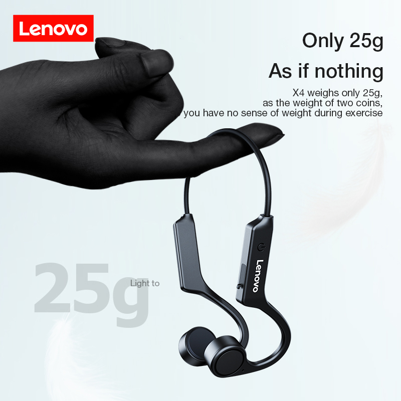 レノボ X4 骨伝導ワイヤレスヘッドフォン耳フック Blue - Sports Earphone Hook のレビューと価格