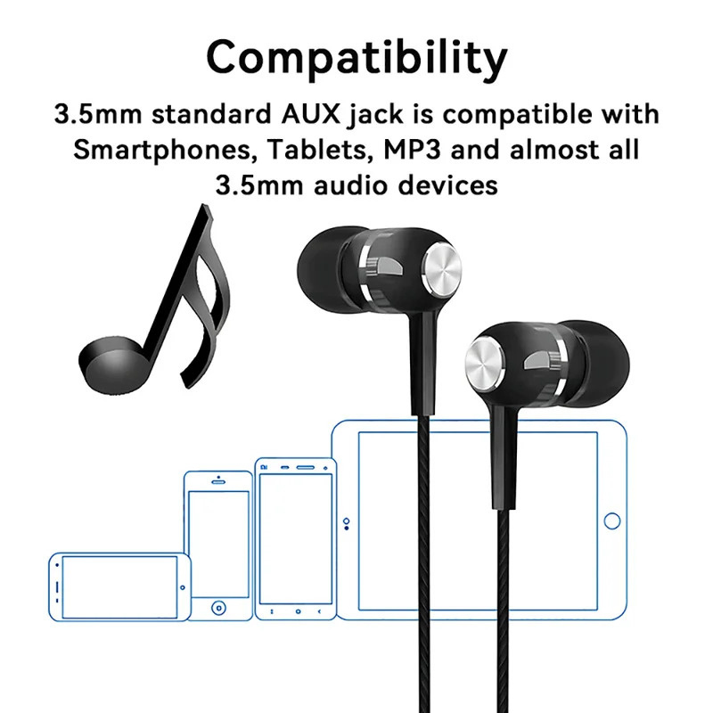 1/2/3/4 個 3.5 ミリメートル有線イヤホンインイヤ - Noise Cancelling Headphone のレビューと価格